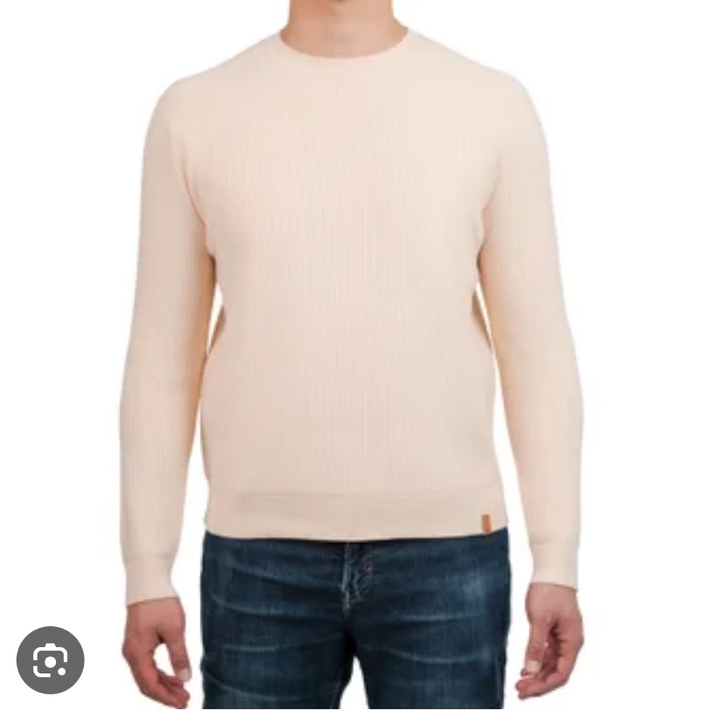 United Colors of Benetton - Cream Ribbed Sweater - Large